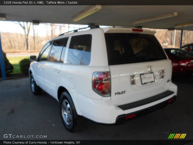 Taffeta White / Saddle 2008 Honda Pilot EX-L 4WD