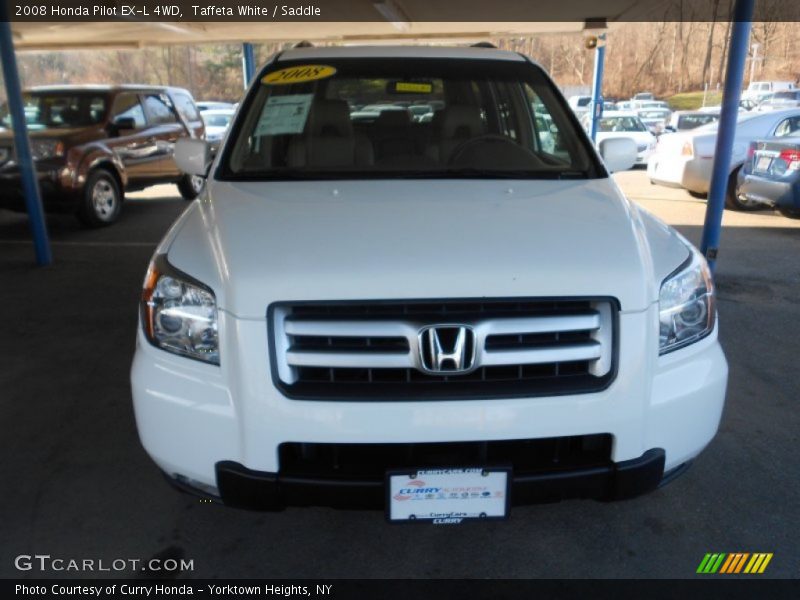 Taffeta White / Saddle 2008 Honda Pilot EX-L 4WD