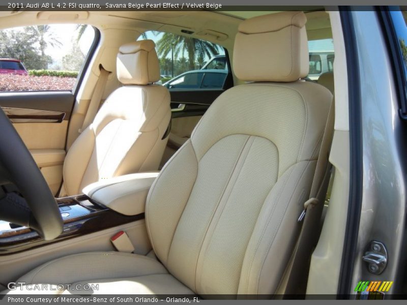 Savana Beige Pearl Effect / Velvet Beige 2011 Audi A8 L 4.2 FSI quattro