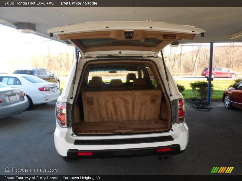 Taffeta White / Saddle 2008 Honda Pilot EX-L 4WD