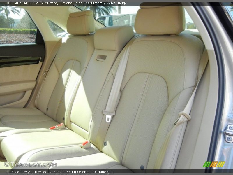 Savana Beige Pearl Effect / Velvet Beige 2011 Audi A8 L 4.2 FSI quattro