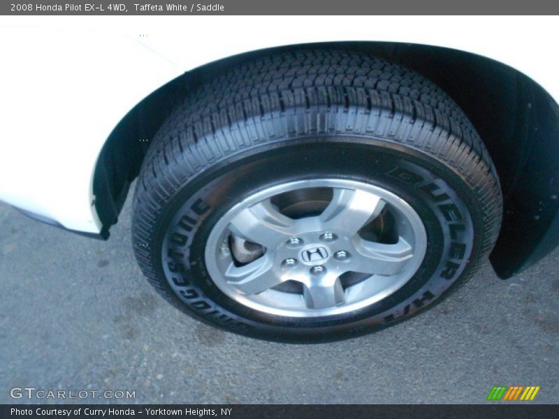 Taffeta White / Saddle 2008 Honda Pilot EX-L 4WD