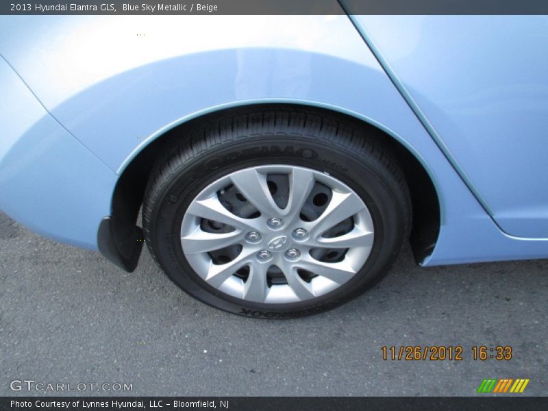 Blue Sky Metallic / Beige 2013 Hyundai Elantra GLS
