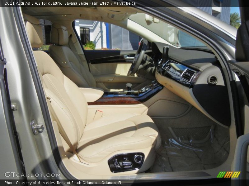 Savana Beige Pearl Effect / Velvet Beige 2011 Audi A8 L 4.2 FSI quattro
