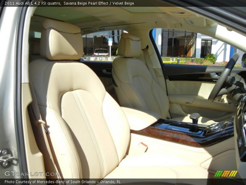 Savana Beige Pearl Effect / Velvet Beige 2011 Audi A8 L 4.2 FSI quattro