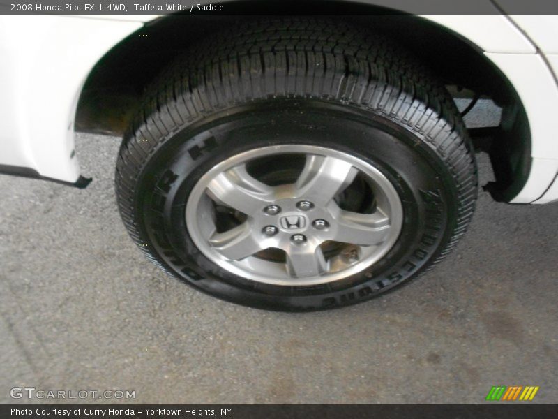Taffeta White / Saddle 2008 Honda Pilot EX-L 4WD