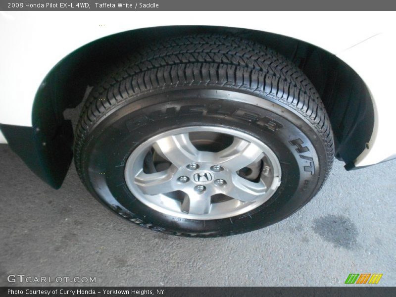 Taffeta White / Saddle 2008 Honda Pilot EX-L 4WD