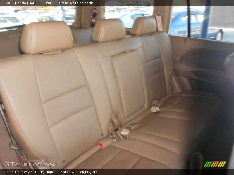 Taffeta White / Saddle 2008 Honda Pilot EX-L 4WD
