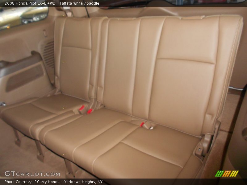 Taffeta White / Saddle 2008 Honda Pilot EX-L 4WD