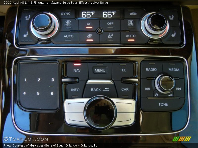 Controls of 2011 A8 L 4.2 FSI quattro