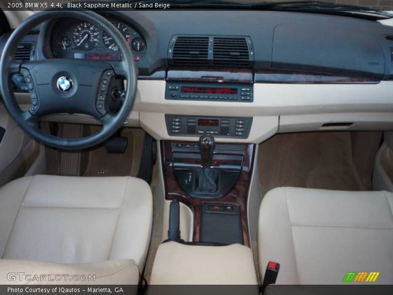 Black Sapphire Metallic / Sand Beige 2005 BMW X5 4.4i