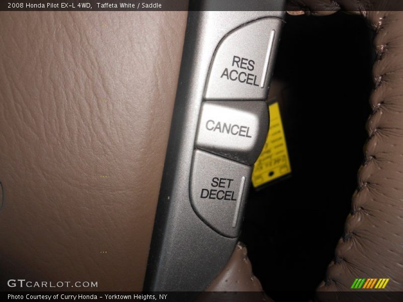 Taffeta White / Saddle 2008 Honda Pilot EX-L 4WD