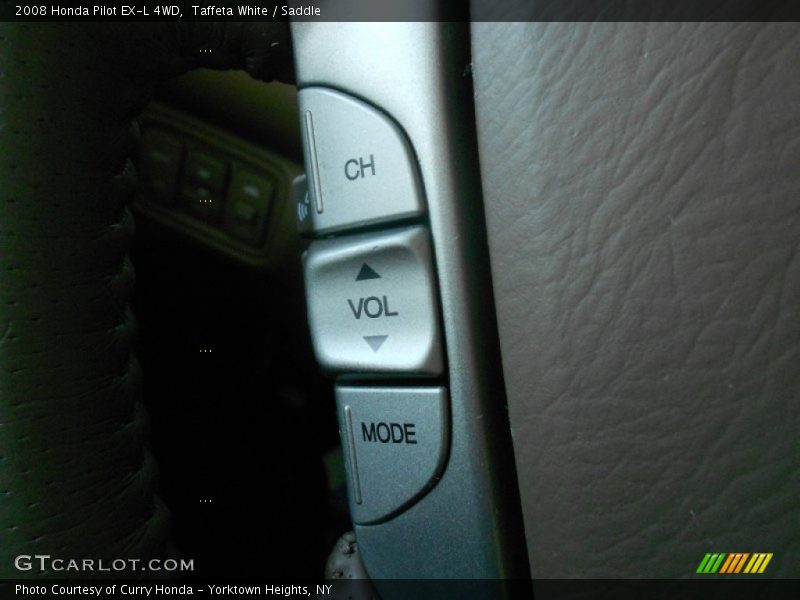 Taffeta White / Saddle 2008 Honda Pilot EX-L 4WD