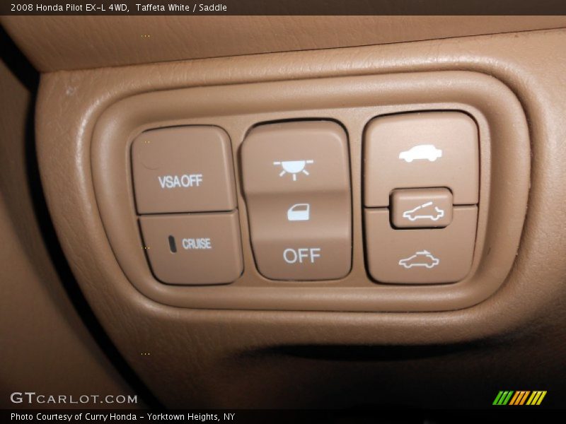 Taffeta White / Saddle 2008 Honda Pilot EX-L 4WD
