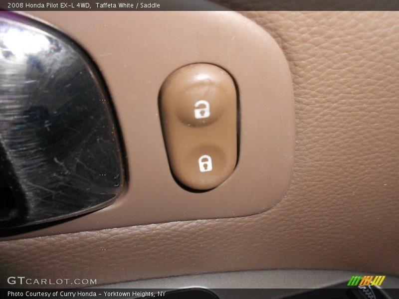 Taffeta White / Saddle 2008 Honda Pilot EX-L 4WD