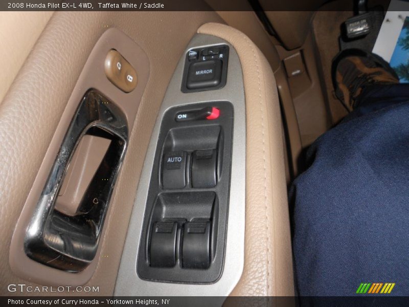 Taffeta White / Saddle 2008 Honda Pilot EX-L 4WD