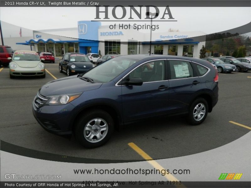 Twilight Blue Metallic / Gray 2013 Honda CR-V LX