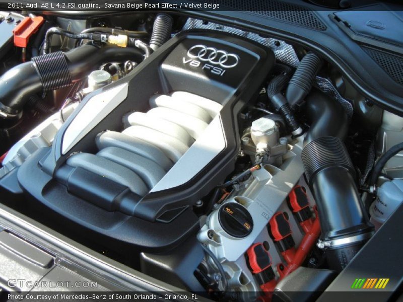  2011 A8 L 4.2 FSI quattro Engine - 4.2 Liter FSI DOHC 32-Valve VVT V8