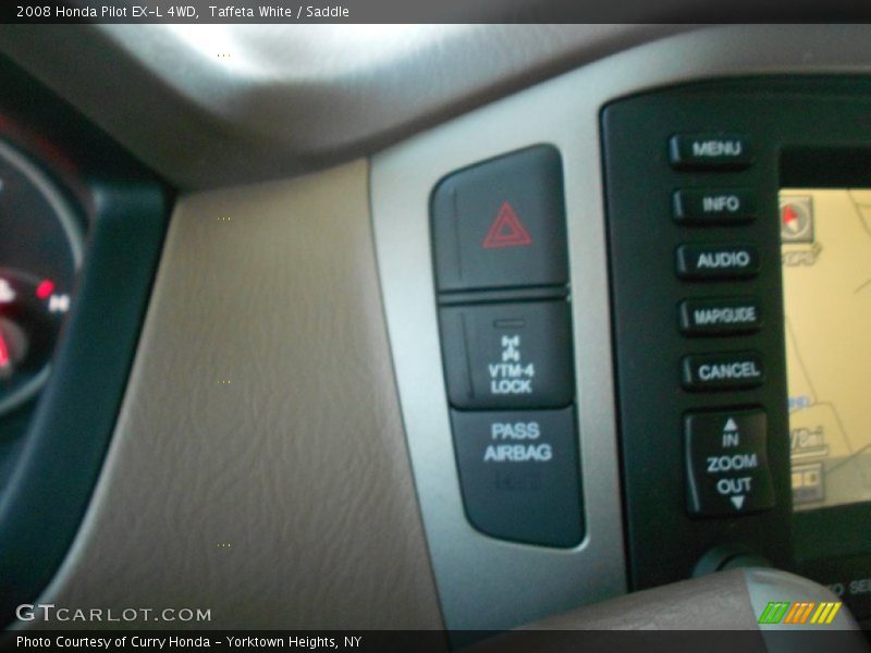 Taffeta White / Saddle 2008 Honda Pilot EX-L 4WD