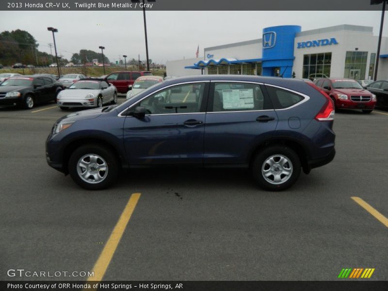 Twilight Blue Metallic / Gray 2013 Honda CR-V LX