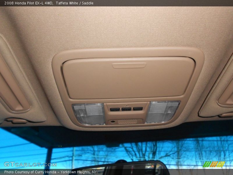 Taffeta White / Saddle 2008 Honda Pilot EX-L 4WD