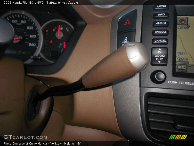 Taffeta White / Saddle 2008 Honda Pilot EX-L 4WD