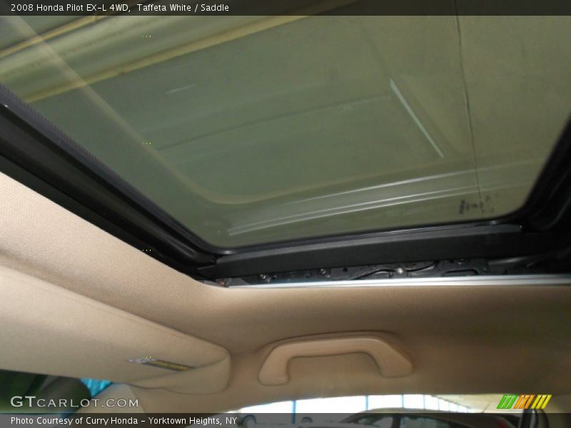 Taffeta White / Saddle 2008 Honda Pilot EX-L 4WD