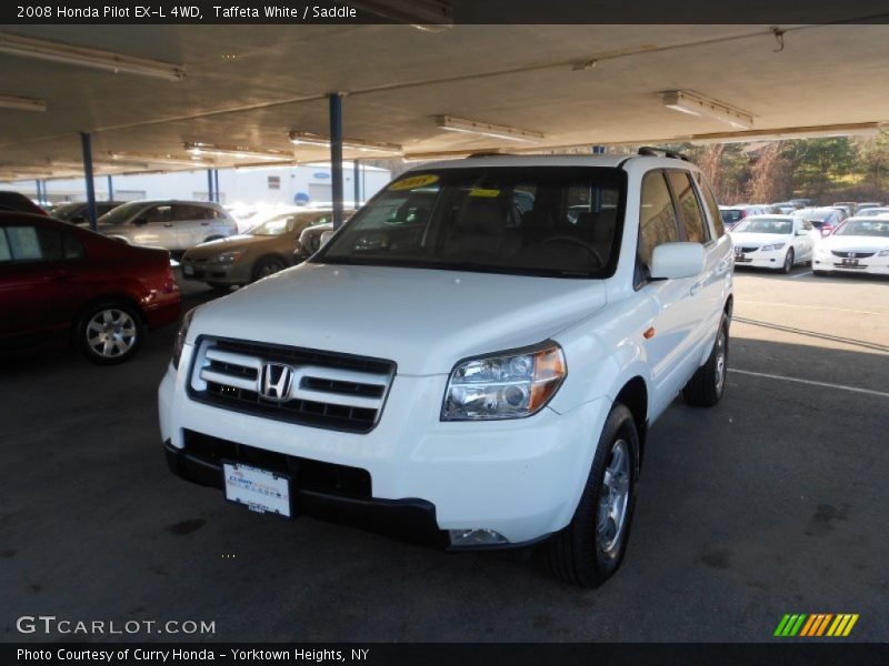 Taffeta White / Saddle 2008 Honda Pilot EX-L 4WD