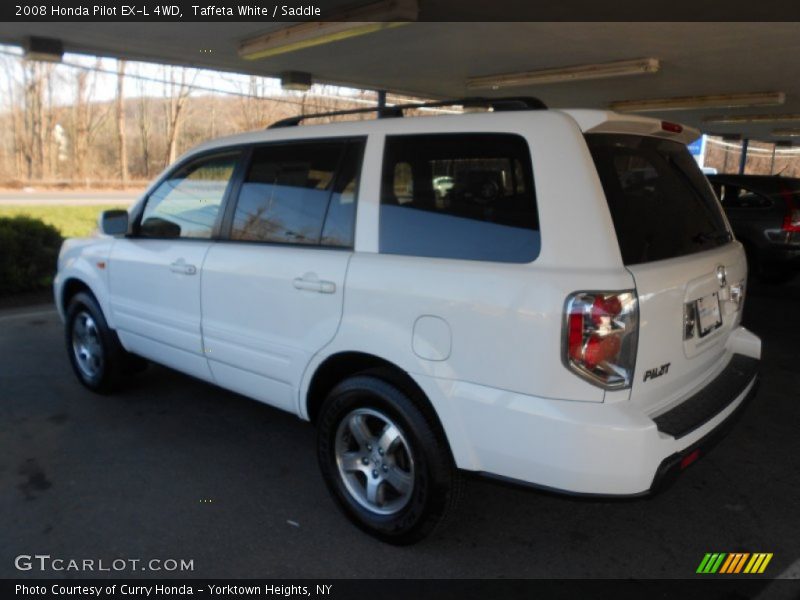 Taffeta White / Saddle 2008 Honda Pilot EX-L 4WD