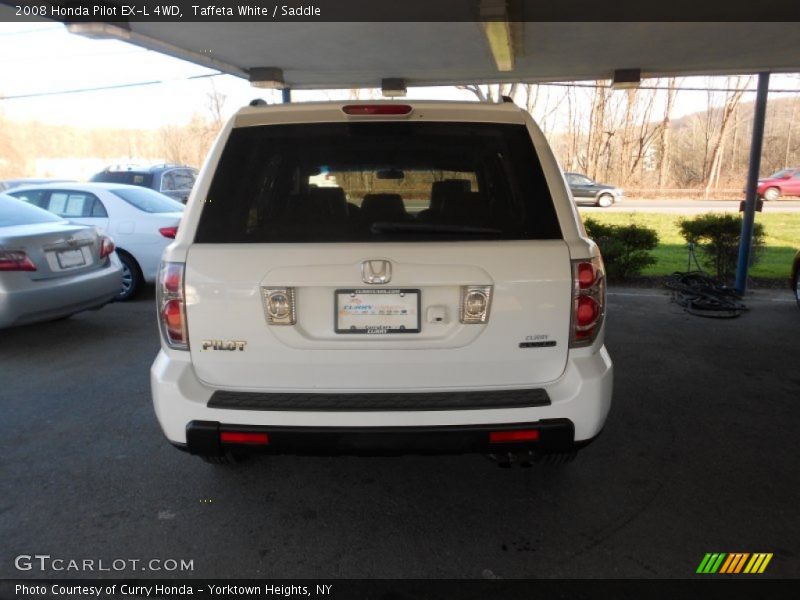 Taffeta White / Saddle 2008 Honda Pilot EX-L 4WD