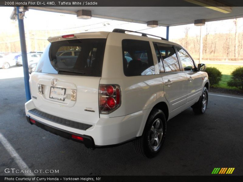 Taffeta White / Saddle 2008 Honda Pilot EX-L 4WD