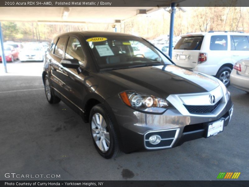 Polished Metal Metallic / Ebony 2010 Acura RDX SH-AWD