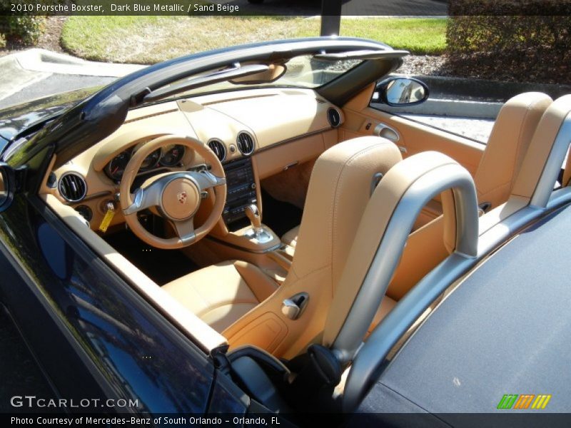 Dark Blue Metallic / Sand Beige 2010 Porsche Boxster