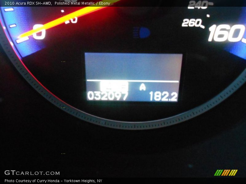 Polished Metal Metallic / Ebony 2010 Acura RDX SH-AWD