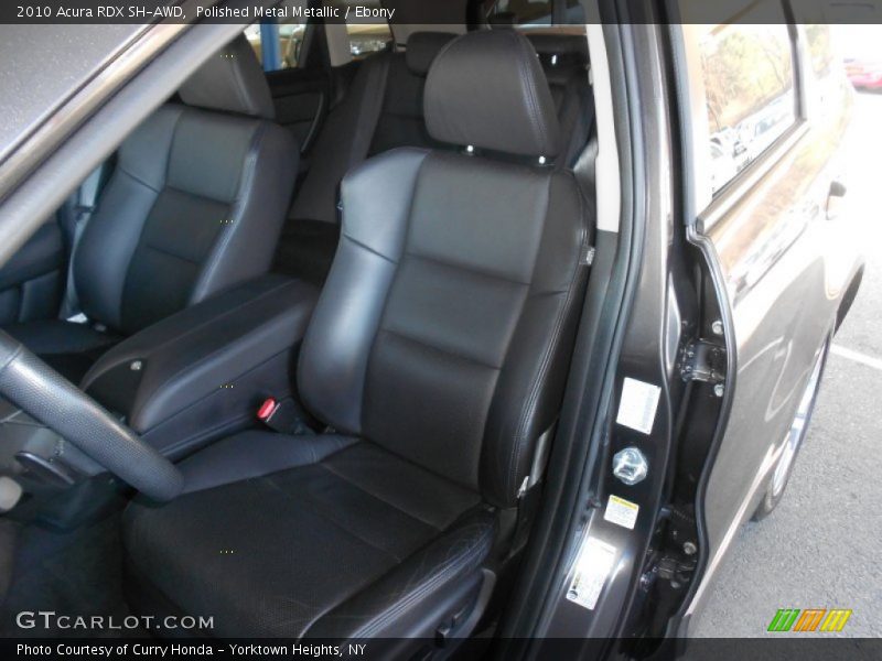 Polished Metal Metallic / Ebony 2010 Acura RDX SH-AWD
