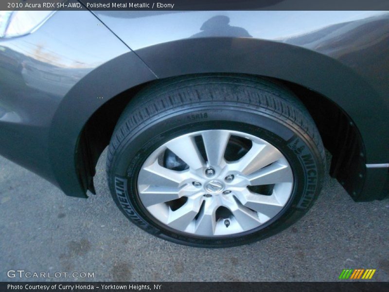 Polished Metal Metallic / Ebony 2010 Acura RDX SH-AWD