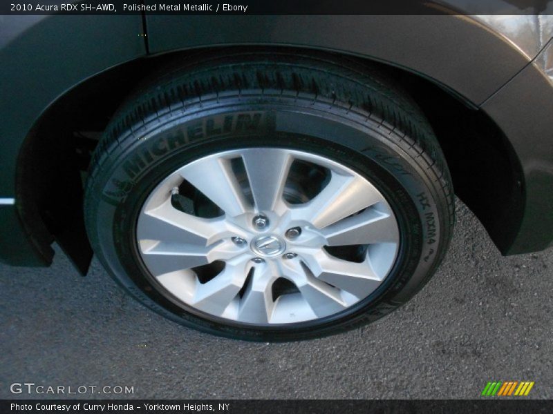 Polished Metal Metallic / Ebony 2010 Acura RDX SH-AWD
