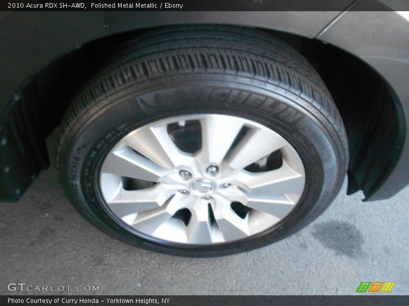 Polished Metal Metallic / Ebony 2010 Acura RDX SH-AWD