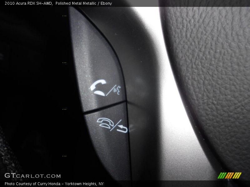 Polished Metal Metallic / Ebony 2010 Acura RDX SH-AWD
