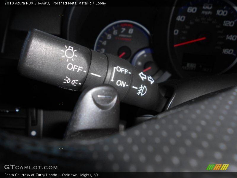 Polished Metal Metallic / Ebony 2010 Acura RDX SH-AWD
