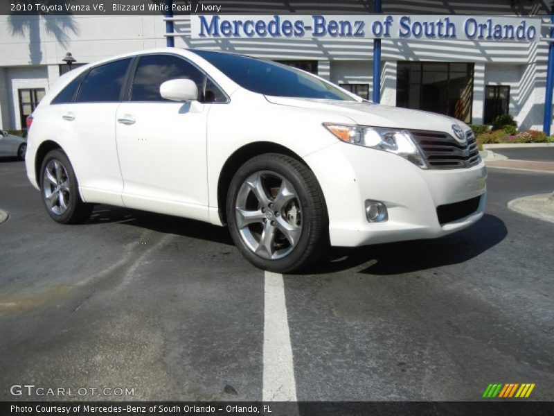 Blizzard White Pearl / Ivory 2010 Toyota Venza V6