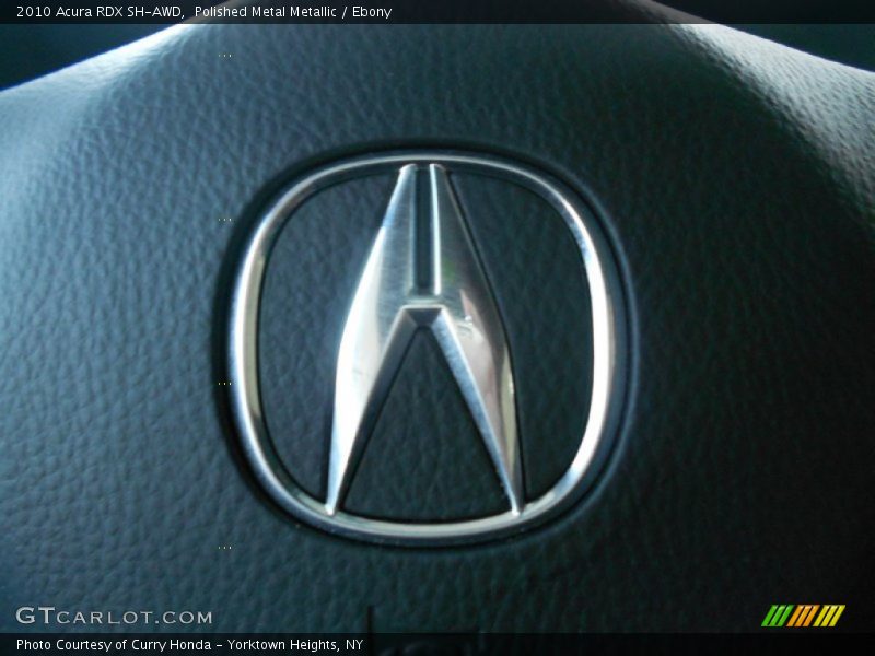 Polished Metal Metallic / Ebony 2010 Acura RDX SH-AWD