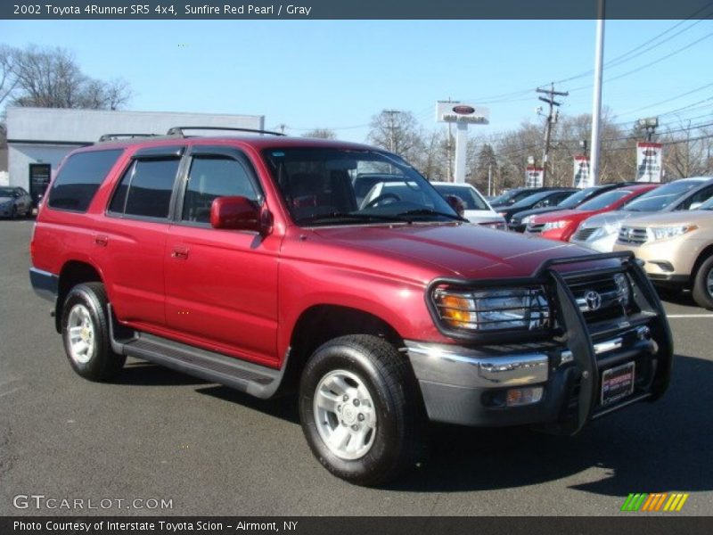 Sunfire Red Pearl / Gray 2002 Toyota 4Runner SR5 4x4