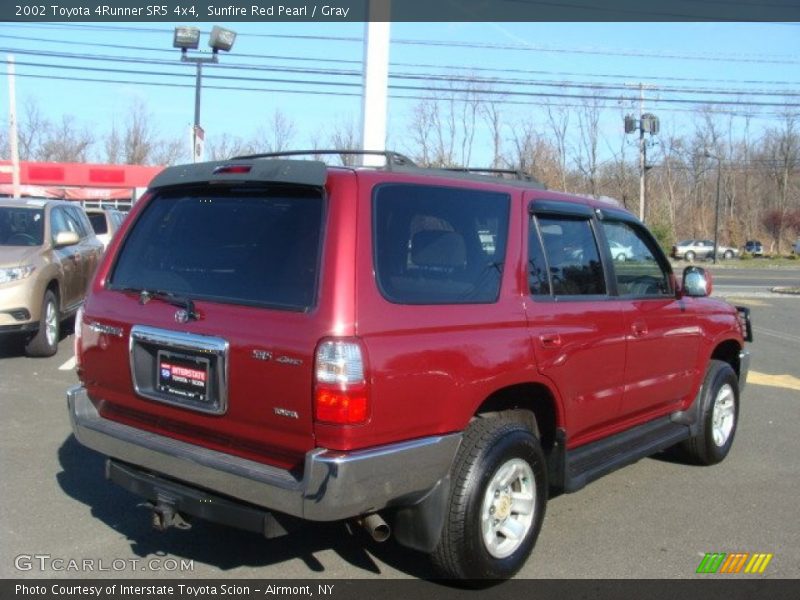 Sunfire Red Pearl / Gray 2002 Toyota 4Runner SR5 4x4