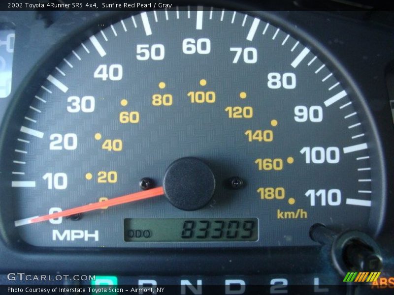Sunfire Red Pearl / Gray 2002 Toyota 4Runner SR5 4x4