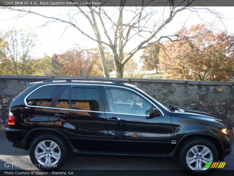 Black Sapphire Metallic / Sand Beige 2005 BMW X5 4.4i