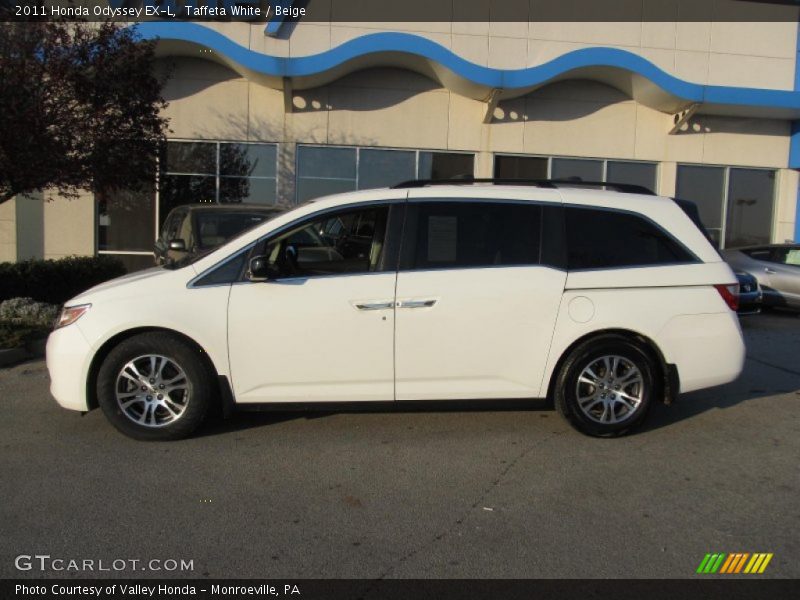 Taffeta White / Beige 2011 Honda Odyssey EX-L