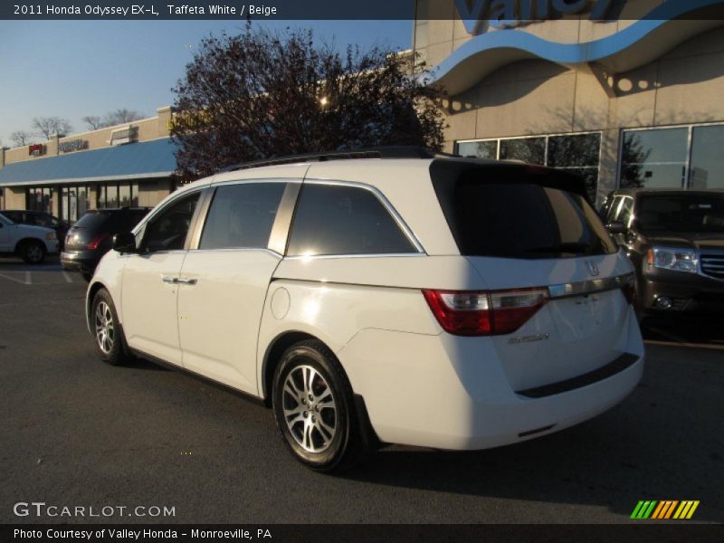Taffeta White / Beige 2011 Honda Odyssey EX-L