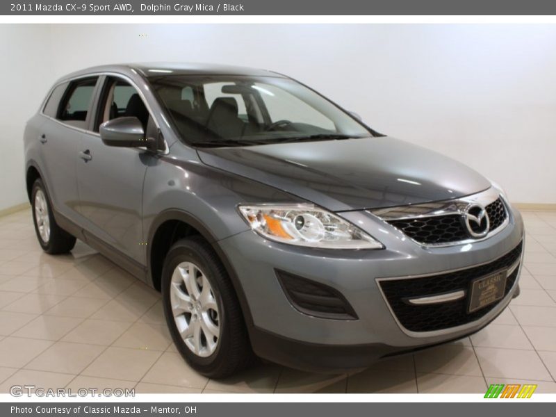 Dolphin Gray Mica / Black 2011 Mazda CX-9 Sport AWD