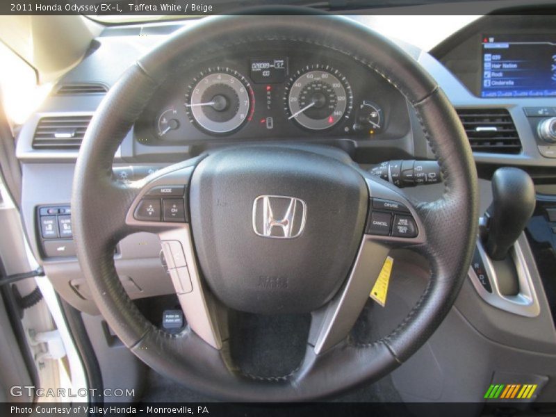 Taffeta White / Beige 2011 Honda Odyssey EX-L